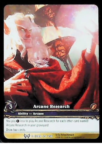 World of Warcraft TCG | Arcane Research (Extended Art) - Hunt for Illidan 45/252 | The Nerd Merchant