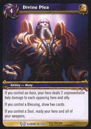 World of Warcraft TCG |Divine Plea - The Hunt for Illidan 58/252 | The Nerd Merchant