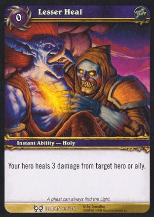 World of Warcraft TCG | Lesser Heal - Hunt for Illidan 69/252 | The Nerd Merchant