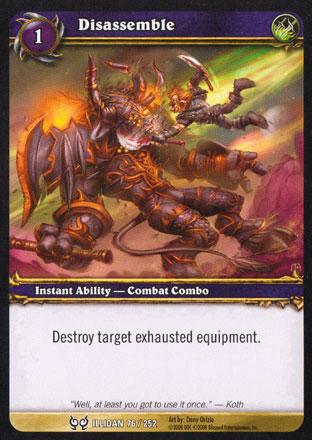 World of Warcraft TCG |Disassemble - Hunt for Illidan 76/252 | The Nerd Merchant