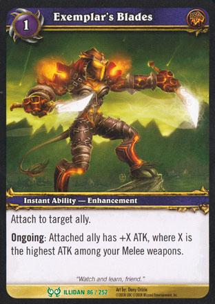 World of Warcraft TCG | Exemplar's Blades - Hunt for Illidan 86/252 | The Nerd Merchant