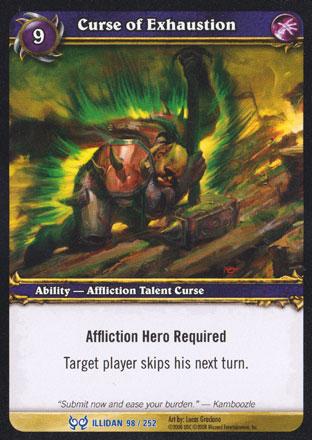 World of Warcraft TCG | Curse of Exhaustion - The Hunt for Illidan 98/252 | The Nerd Merchant