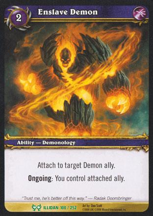 World of Warcraft TCG | Enslave Demon - Hunt for Illidan 100/252 | The Nerd Merchant