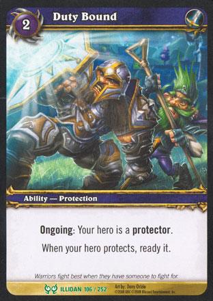 World of Warcraft TCG | Duty Bound - Hunt for Illidan 106/252 | The Nerd Merchant