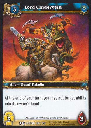 World of Warcraft TCG |Lord Cindervein - Hunt for Illidan 132/252 | The Nerd Merchant