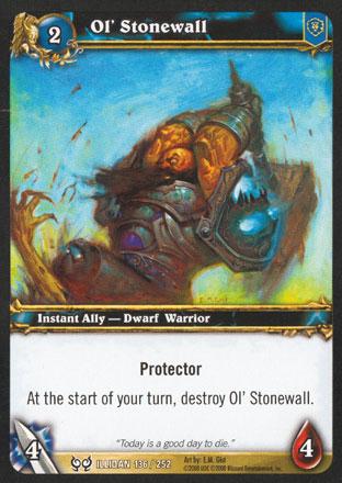 World of Warcraft TCG |Ol' Stonewall - Hunt for Illidan 136/252 | The Nerd Merchant