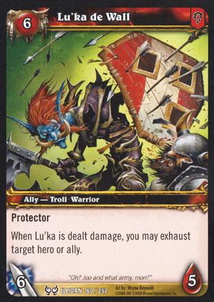 World of Warcraft TCG |Lu'ka de Wall - Hunt for Illidan 160/252 | The Nerd Merchant