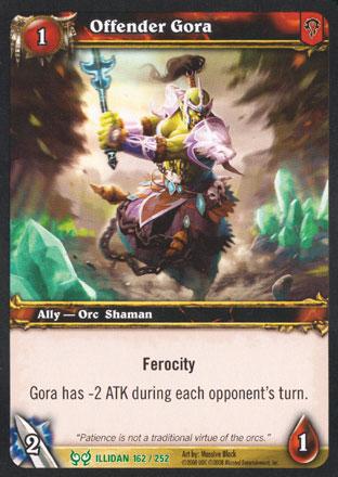 World of Warcraft TCG |Offender Gora - Hunt for Illidan 162/252 | The Nerd Merchant