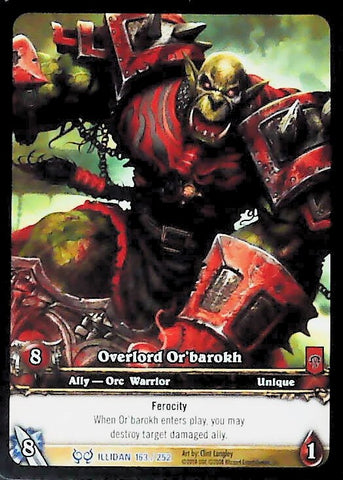 World of Warcraft TCG | Overlord Or'barokh (Extended Art) - The Hunt for Illidan 163/252 | The Nerd Merchant