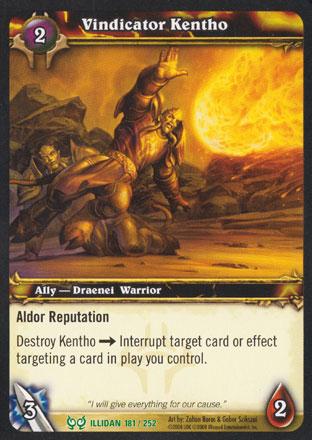 World of Warcraft TCG |Vindicator Kentho - Hunt for Illidan 181/252 | The Nerd Merchant