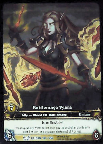 World of Warcraft TCG | Battlemage Vyara (Extended Art) - The Hunt for Illidan 187/252 | The Nerd Merchant