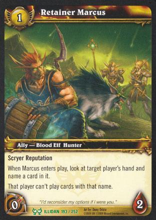 World of Warcraft TCG |Retainer Marcus - Hunt for Illidan 193/252 | The Nerd Merchant