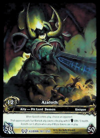 World of Warcraft TCG | Azaloth (Extended Art) - Hunt for Illidan 197/252 | The Nerd Merchant