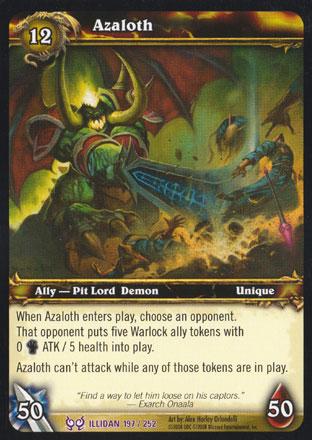 World of Warcraft TCG |Azaloth - Hunt for Illidan 197/252 | The Nerd Merchant