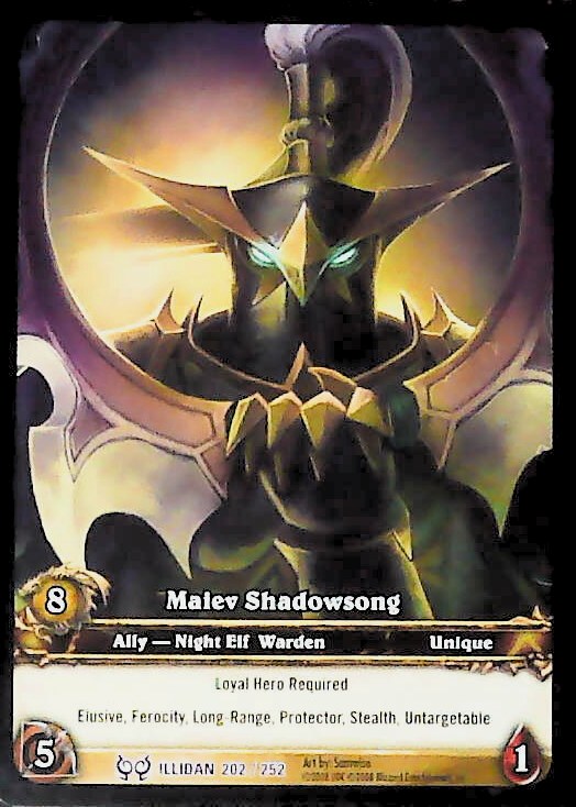 World of Warcraft TCG | Maiev Shadowsong (Extended Art) - The Hunt for Illidan 202/252 | The Nerd Merchant