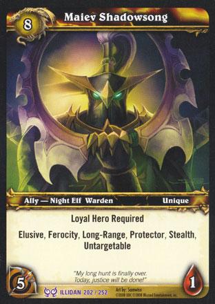 World of Warcraft TCG |Maiev Shadowsong - Hunt for Illidan 202/252 | The Nerd Merchant