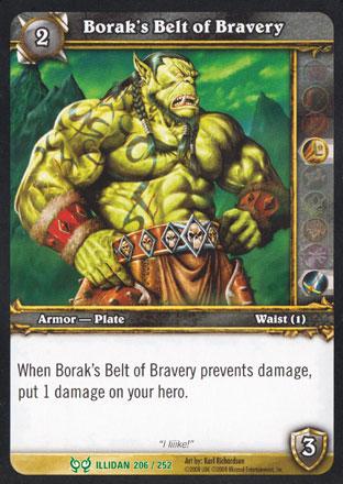 World of Warcraft TCG |Borak's Belt of Bravery - Hunt for Illidan 206/252 | The Nerd Merchant