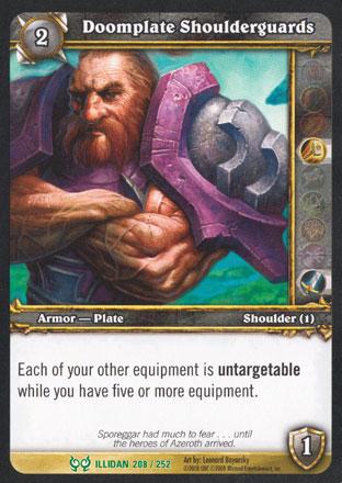 World of Warcraft TCG | Doomplate Shoulderguards - Hunt for Illidan 208/252 | The Nerd Merchant