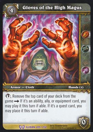 World of Warcraft TCG |Gloves of the High Magus - Hunt for Illidan 209/252 | The Nerd Merchant