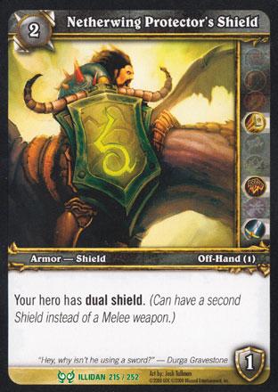 World of Warcraft TCG | Netherwing Protector's Shield - Hunt for Illidan 215/252 | The Nerd Merchant