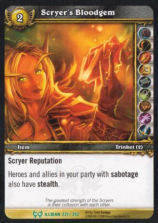 World of Warcraft TCG | Scryer's Bloodgem - Hunt for Illidan 221/252 | The Nerd Merchant