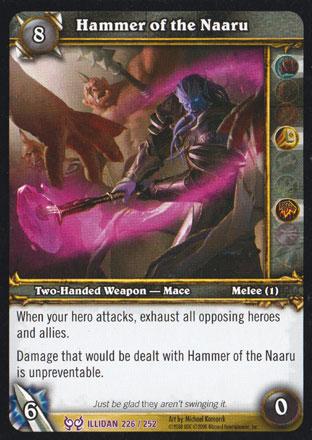 World of Warcraft TCG | Hammer of the Naaru - Hunt for Illidan 226/252 | The Nerd Merchant