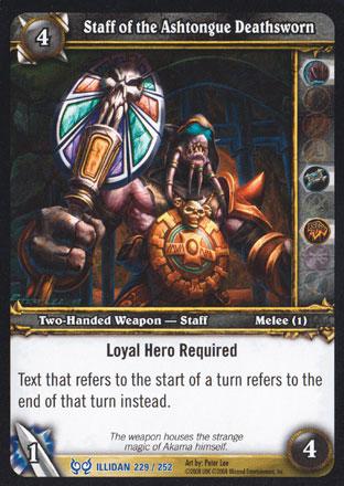 World of Warcraft TCG | Staff of the Ashtongue Deathsworn - The Hunt for Illidan 229/252 | The Nerd Merchant