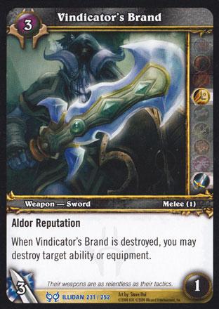 World of Warcraft TCG |Vindicator's Brand - Hunt for Illidan 231/252 | The Nerd Merchant