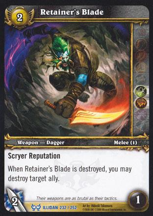 World of Warcraft TCG |Retainer's Blade - Hunt for Illidan 232/252 | The Nerd Merchant