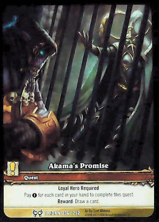 World of Warcraft TCG | Akama's Promise (Extended Art) - The Hunt for Illidan 236/252 | The Nerd Merchant