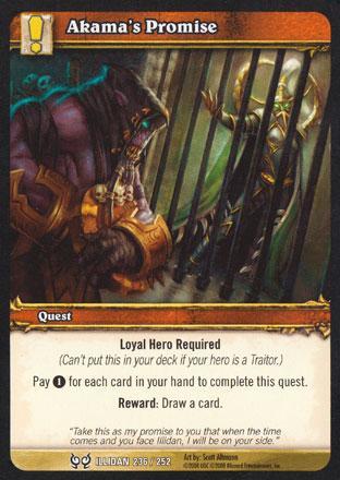 World of Warcraft TCG | Akama's Promise (Foil) - Hunt for Illidan 236/252 | The Nerd Merchant