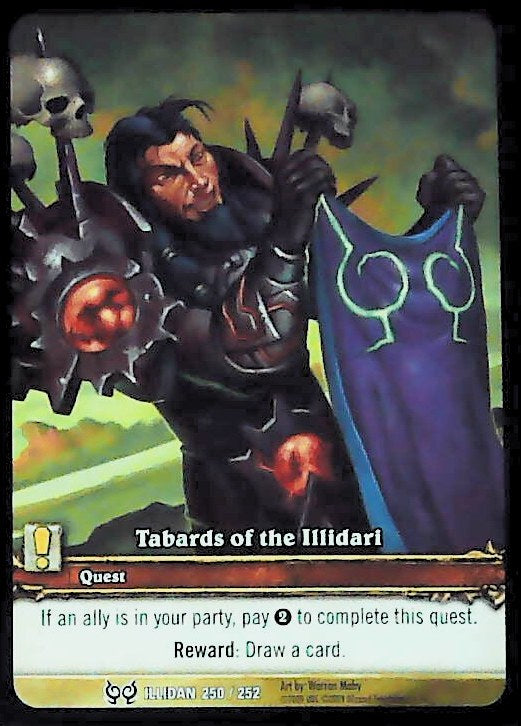 World of Warcraft TCG | Tabards Of The Illidari (Extended Art) - The Hunt for Illidan 250/252 | The Nerd Merchant