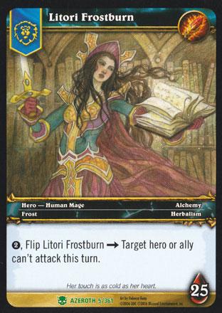 World of Warcraft TCG | Litori Frostburn - Heroes of Azeroth 5/361 | The Nerd Merchant