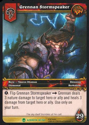 World of Warcraft TCG | Grennan Stormspeaker - Heroes of Azeroth 10/361 | The Nerd Merchant