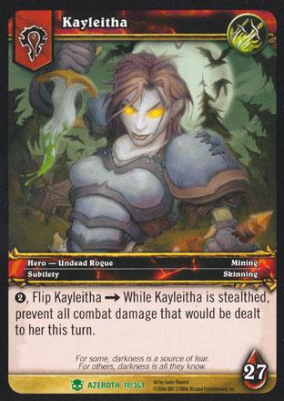 World of Warcraft TCG | Kayleitha - Heroes of Azeroth 11/361 | The Nerd Merchant