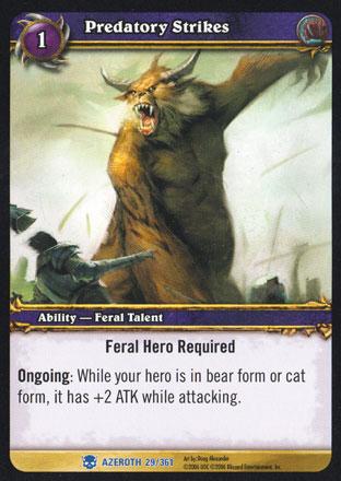 World of Warcraft TCG | Predatory Strikes - Heroes of Azeroth 29/361 | The Nerd Merchant