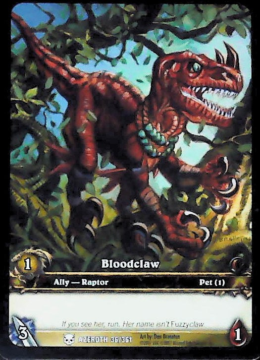 World of Warcraft TCG | Bloodclaw (Extended Art) - Heroes of Azeroth 36/361 | The Nerd Merchant