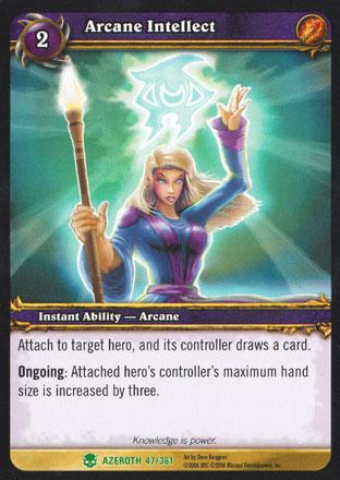 World of Warcraft TCG | Arcane Intellect - Heroes of Azeroth 47/361 | The Nerd Merchant