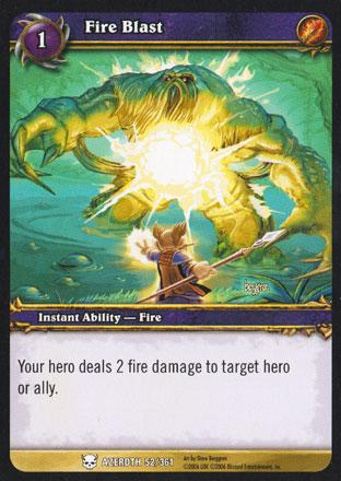 World of Warcraft TCG | Fire Blast - Heroes of Azeroth 52/361 | The Nerd Merchant