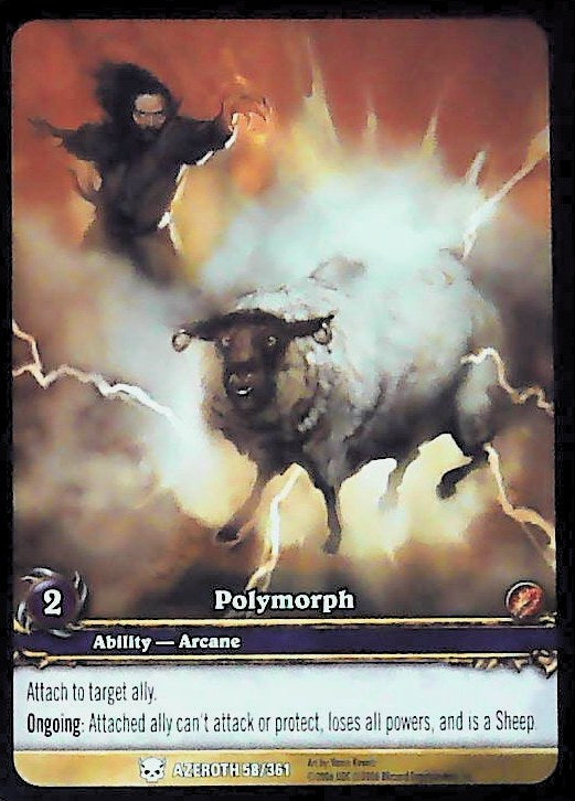 World of Warcraft TCG | Polymorph (Extended Art) - Heroes of Azeroth 58/361 | The Nerd Merchant