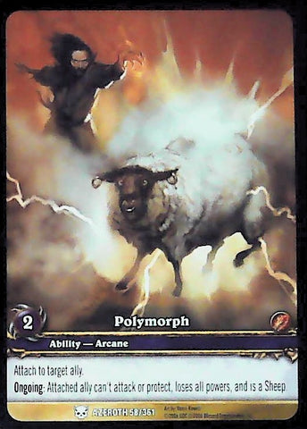 World of Warcraft TCG | Polymorph (Extended Art) - Heroes of Azeroth 58/361 | The Nerd Merchant