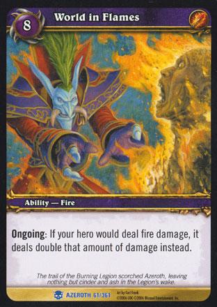 World of Warcraft TCG | World in Flames - Heroes of Azeroth 61/361 | The Nerd Merchant