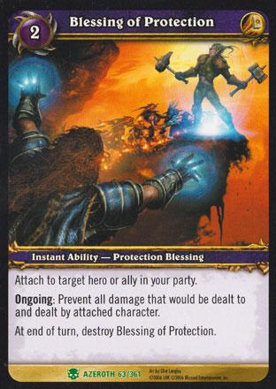 World of Warcraft TCG | Blessing of Protection - Heroes of Azeroth 63/361 | The Nerd Merchant
