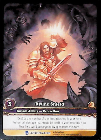 World of Warcraft TCG | Divine Shield (Extended Art) - Heroes of Azeroth 67/361 | The Nerd Merchant