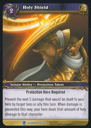 World of Warcraft TCG | Holy Shield - Heroes of Azeroth 70/361 | The Nerd Merchant