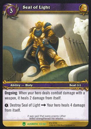 World of Warcraft TCG | Seal of Light - Heroes of Azeroth 73/361 | The Nerd Merchant