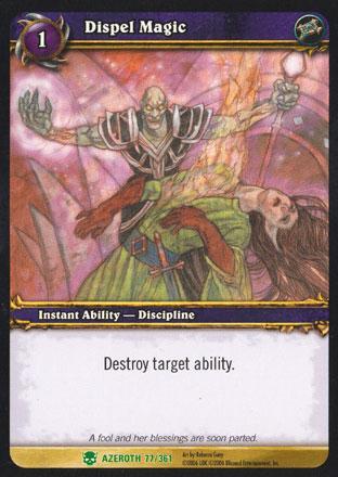 World of Warcraft TCG | Dispel Magic (Foil) - Heroes of Azeroth 77/361 | The Nerd Merchant