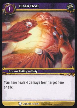 World of Warcraft TCG | Flash Heal - Heroes of Azeroth 78/361 | The Nerd Merchant