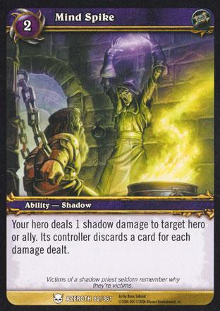World of Warcraft TCG | Mind Spike - Heroes of Azeroth 82/361 | The Nerd Merchant