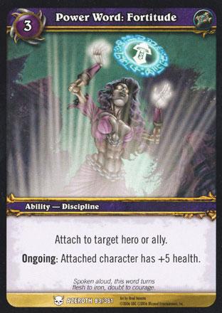 World of Warcraft TCG | Power Word: Fortitude - Heroes of Azeroth 83/361 | The Nerd Merchant